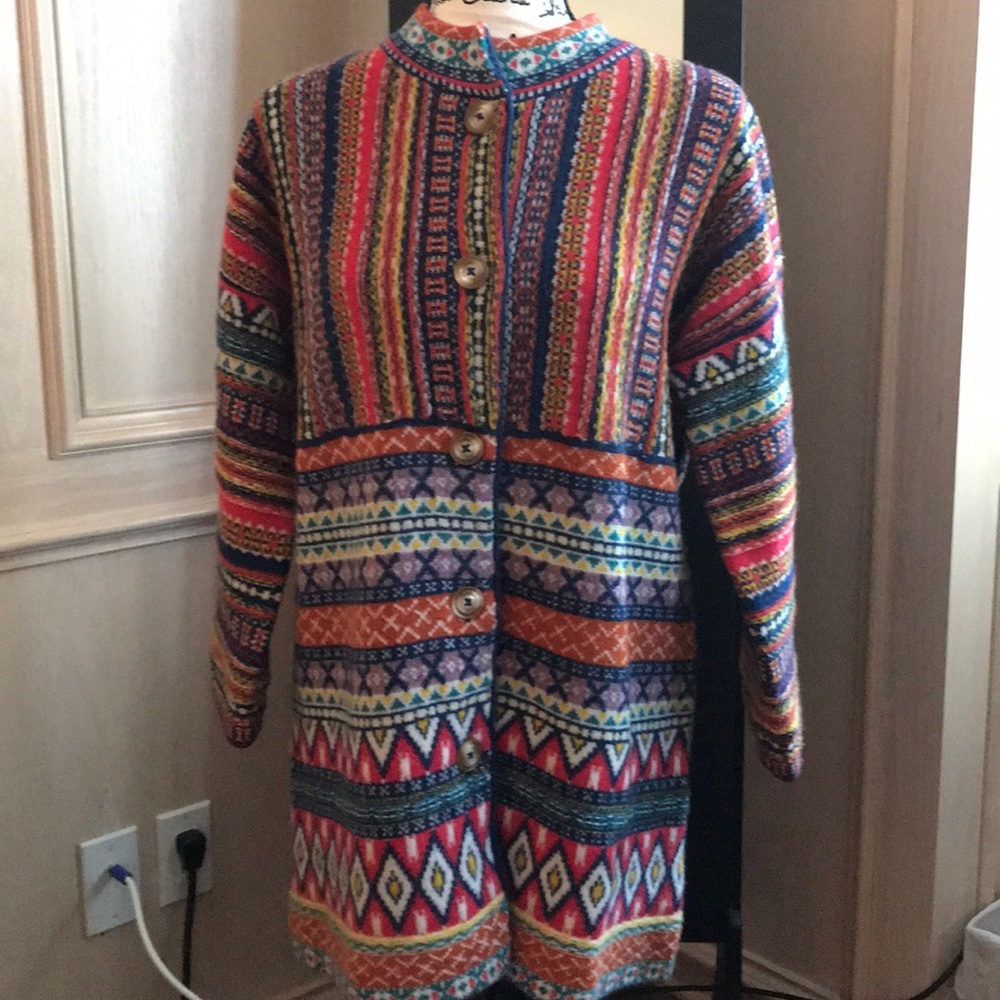 Multi colored sweater